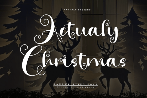 Actualy Christmas: A Handwritten Font for Makers