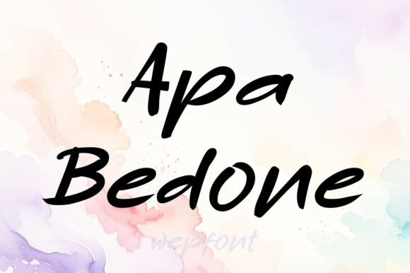 Apa Bedone: A Lively Script Font for Crafters