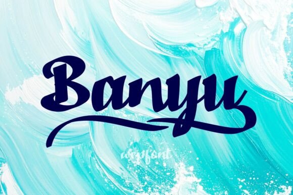 Banyu Font: A Fluid Script for Polished Branding