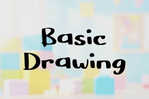 Basic Drawing: A Warm Handwritten Font for Makers