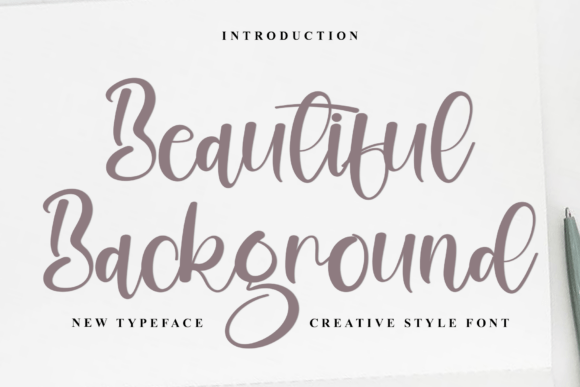 Beautiful Background Font for Handmade Labels