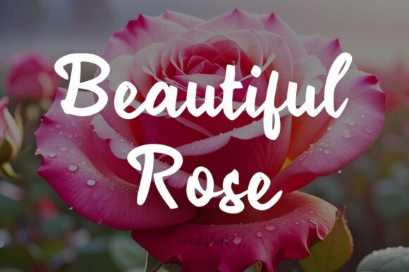 Beautiful Rose: An Elegant Script Font for Editorial Design