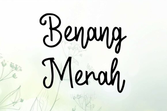 Benang Merah: The Elegant Script Font for Branding