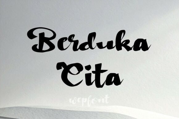 Berduka Cita: A Script Font for Modern Campaigns