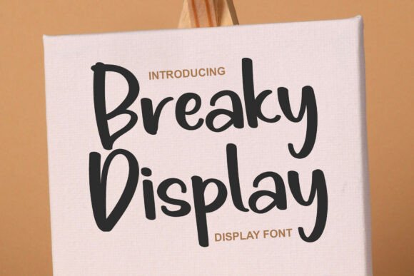 Breaky Display: A Playful Script Font for Editors