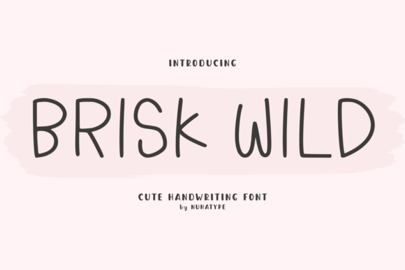 Brisk Wild: A Handwritten Font for Makers