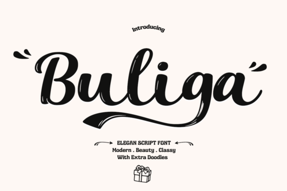 Buliga: A Classy Script Font for Your Brand