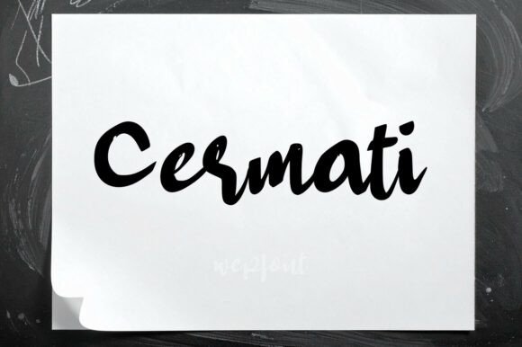 Cermati: A Handwritten Font for Digital Design