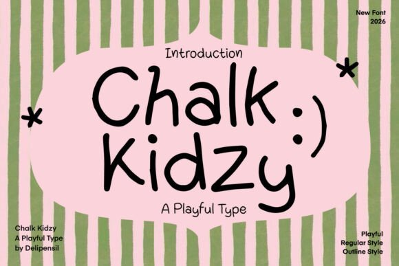 Chalk Kidzy: A Playful Typeface for Editorial Design