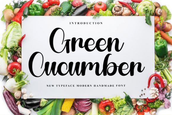 Green Cucumber Font: A Fresh Typeface for Branding