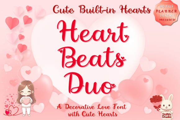 Heart Beat Duo: A Heartfelt Script Font for Editors