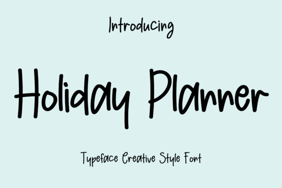 Holiday Planner: A Premium Script Font for Marketers
