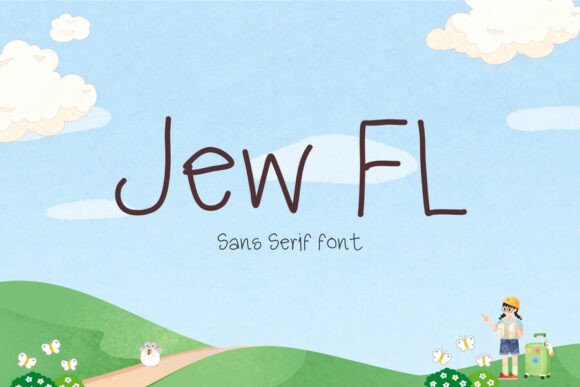 Jew Fl: A Modern Handwritten Font for Web Design
