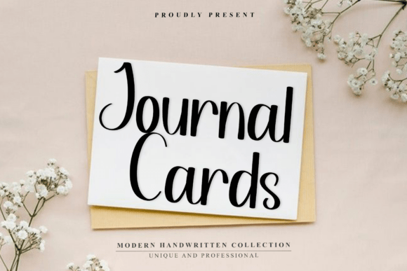 Journal Cards: A Handwritten Font for Your Brand