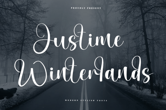 Justime Winterlands: A Script Font for Modern Campaigns