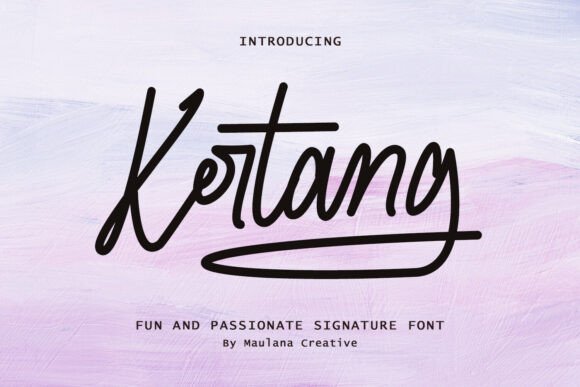 Kertang: A Bold Script Font for Modern Web Design