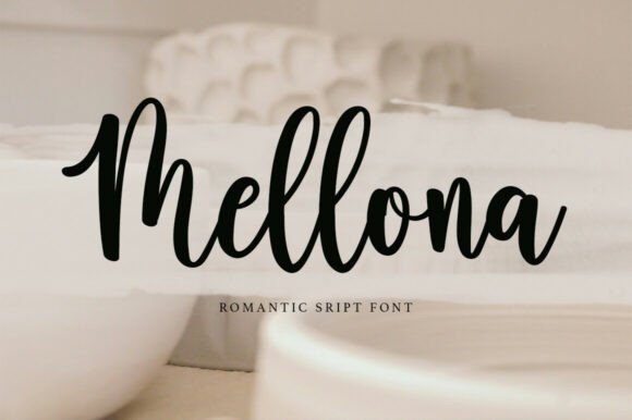 Mellona: A Romantic Script Typeface for Editorial Design