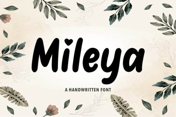 Mileya: A Bold Handwritten Font for Web Design