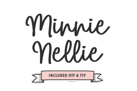 Minnie Nellie: A Bold Script Font for Brand Identity
