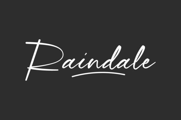 Raindale: The Elegant Script Font for Your Brand