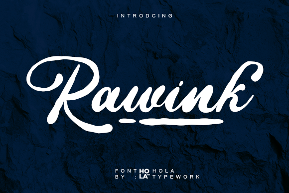 Rawink: The Bold Script Font for Authentic Branding
