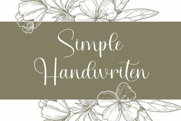 Simple Handwriten Font for Polished Branding