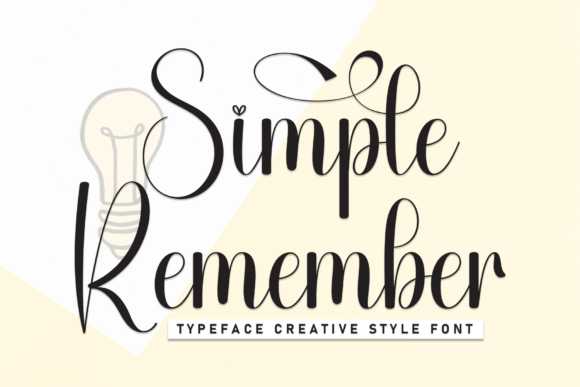 Simple Remember: A Handwritten Font for Web Design