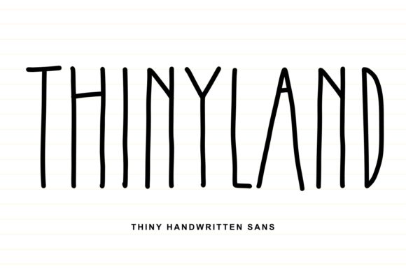 Thinyland: A Handwritten Font for Polished Branding