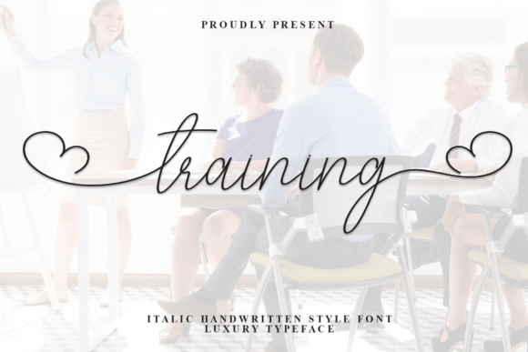 Training: A Handwritten Display Font for Branding