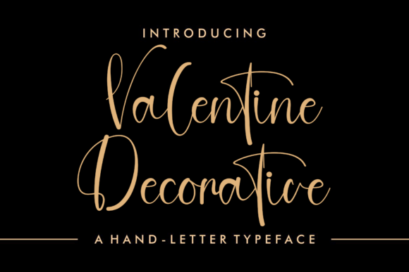 Valentine Decorative: A Romantic Script Font for Editorial Design