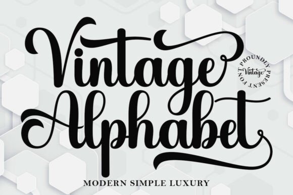 Vintage Alphabet: A Timeless Typeface for Makers